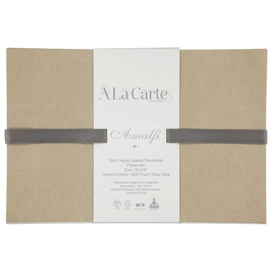 Reversible Vegan Leather Placemat