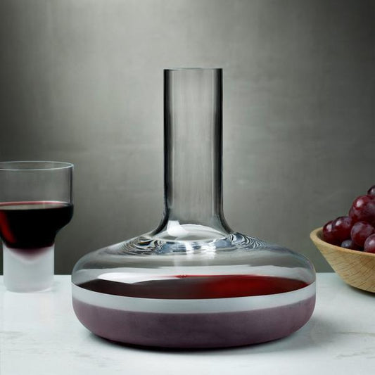 Contour Wine Carafe with Sandblasted Base