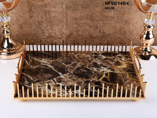 Decorative Marble Base Tray