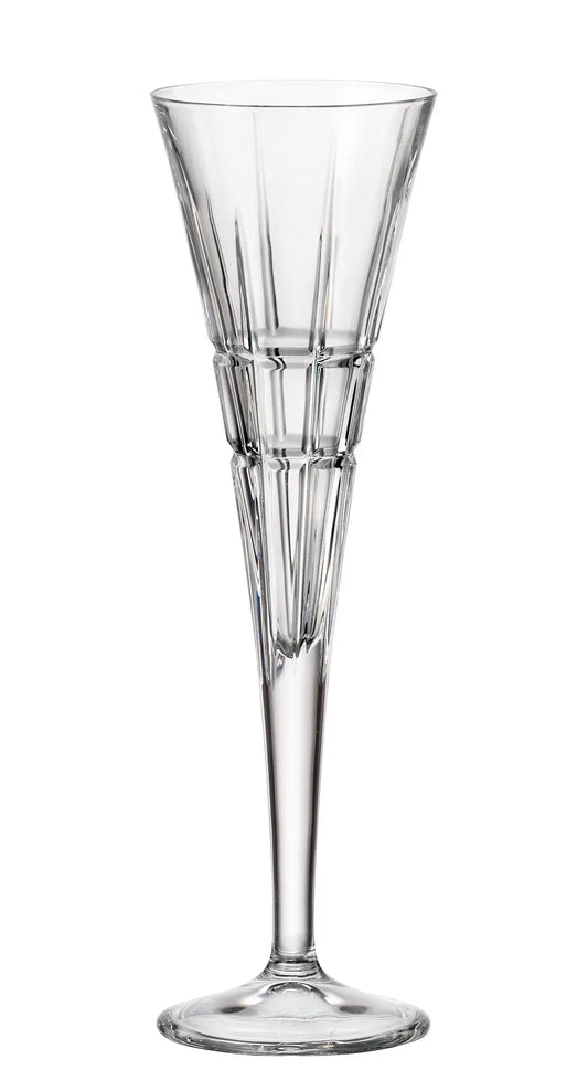 Crystal Bohemia Dover Crystal Champagne Flute Set 6-Piece 160 ml