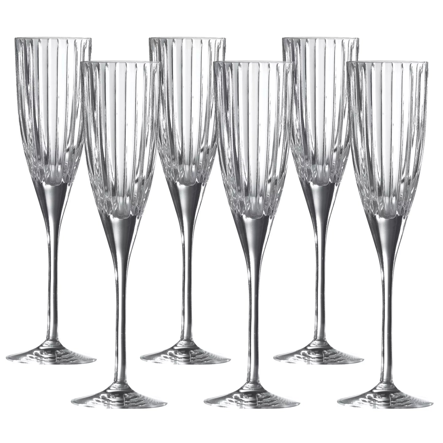 Royal Doulton Linear Flutes Clear Set of 6