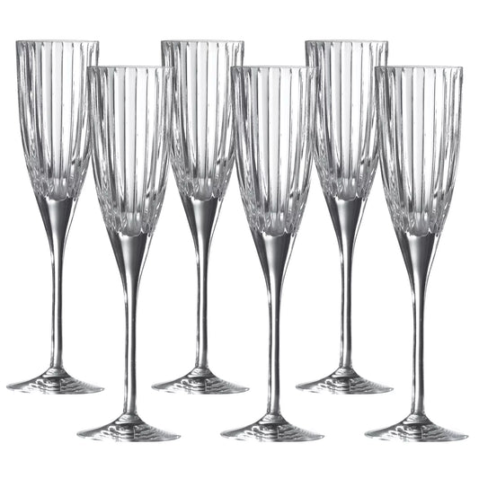 Royal Doulton Linear Flutes Clear Set of 6