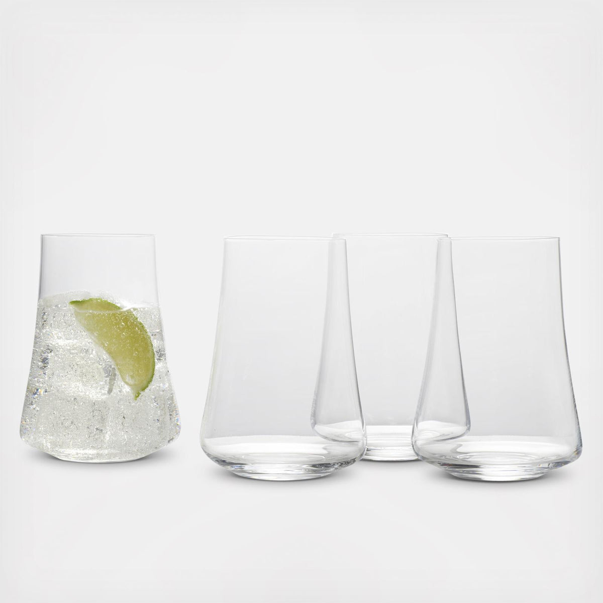 Mikasa Aline Highball Crystal Glass Set of 4