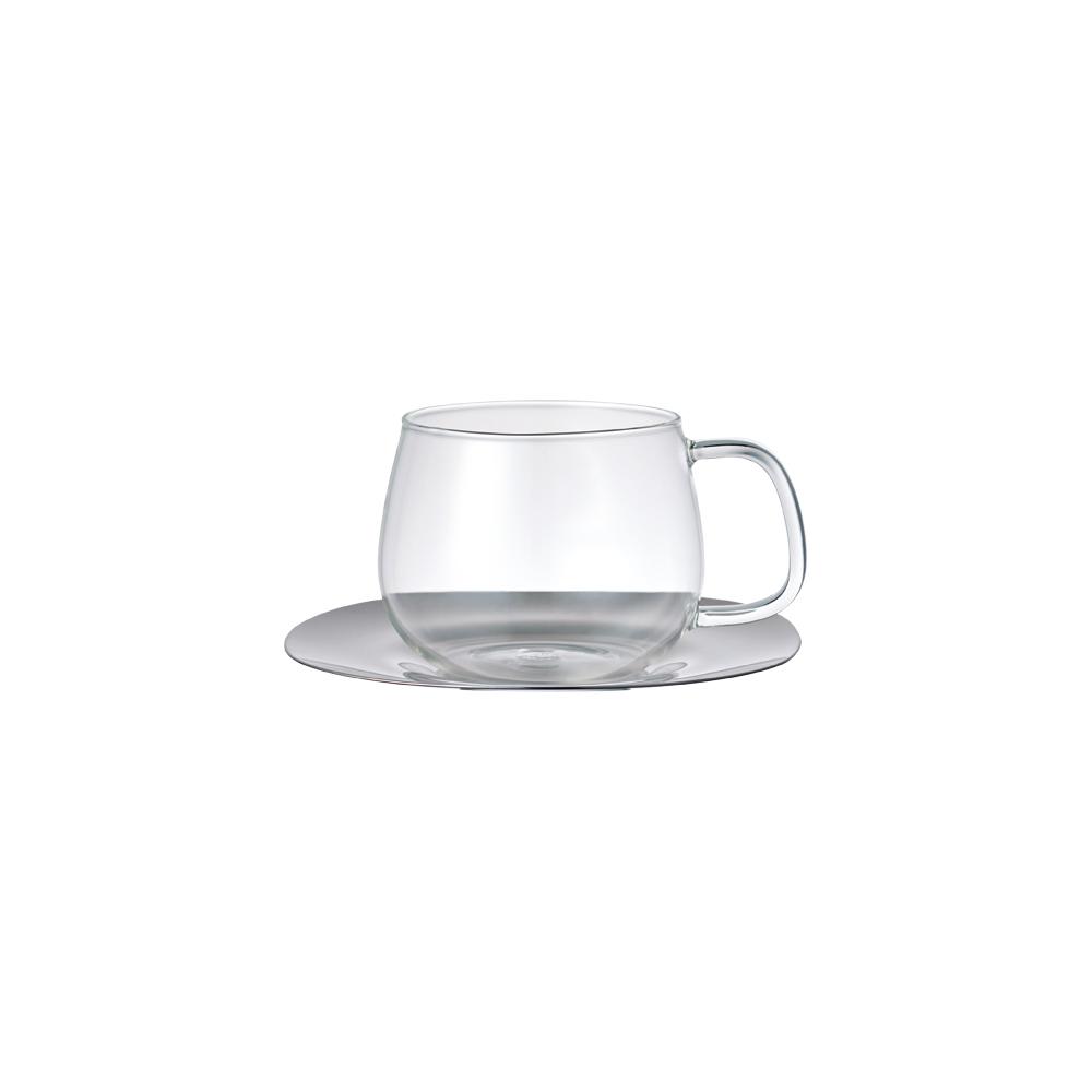 UNITEA Cup & Saucer 350ml Stainless Steel