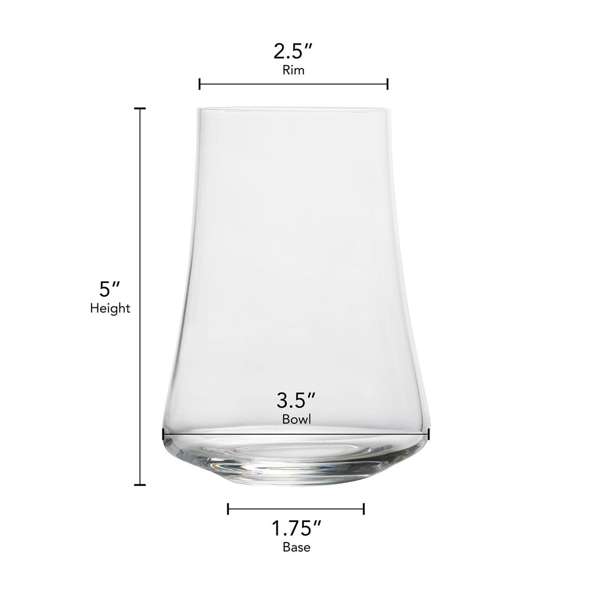 Mikasa Aline Highball Crystal Glass Set of 4