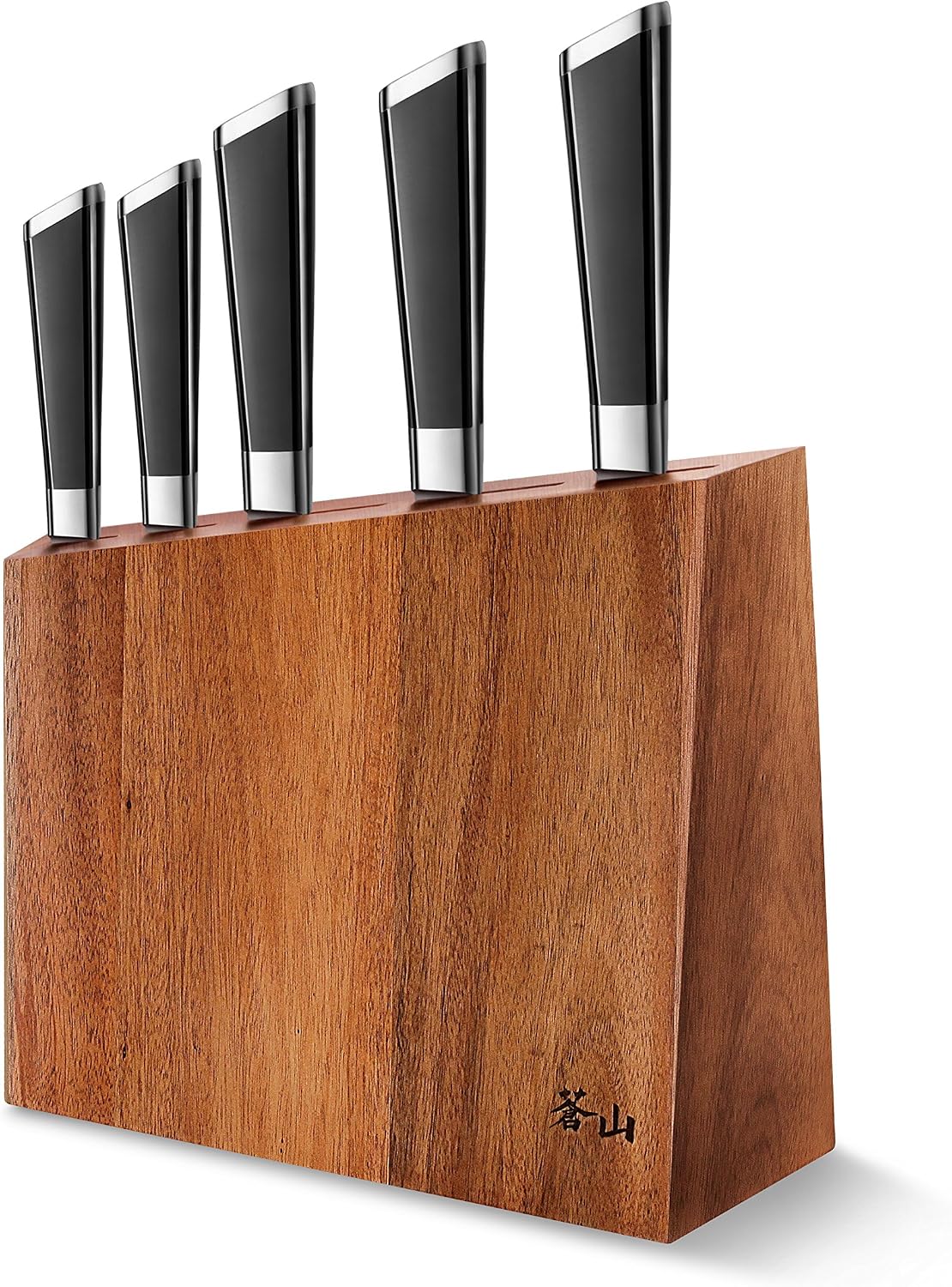 Cangshan Y2 Series Knife Set, 6-Piece German Steel Block, Silver