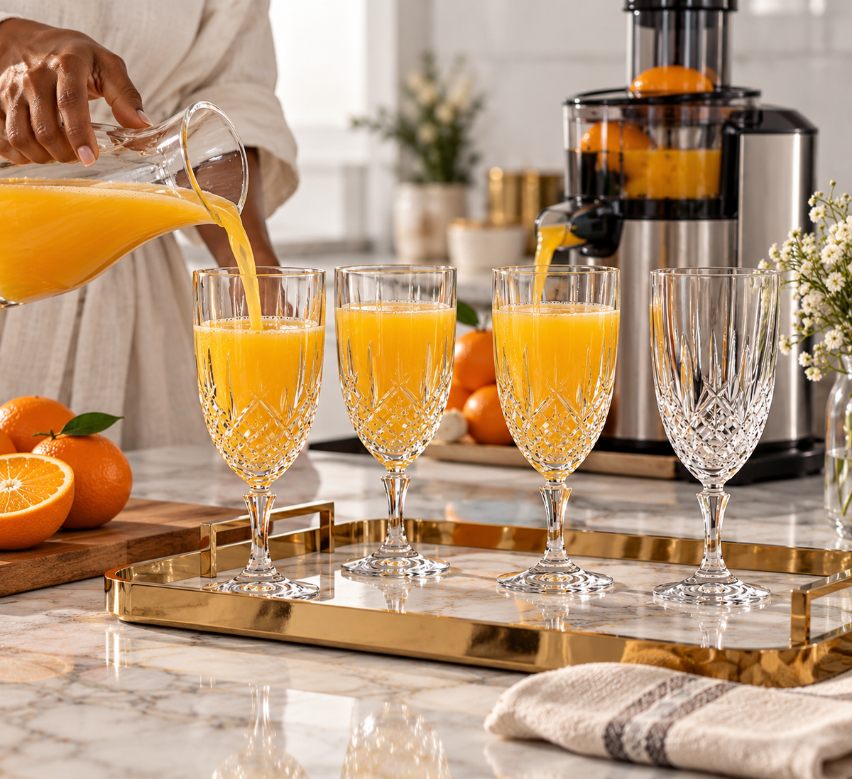 Waterford Marquis Markham Iced Beverage Set of 4