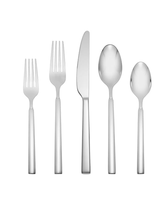 Cambridge Drew 51-Piece Stainless Steel Flatware Set, Service for 8