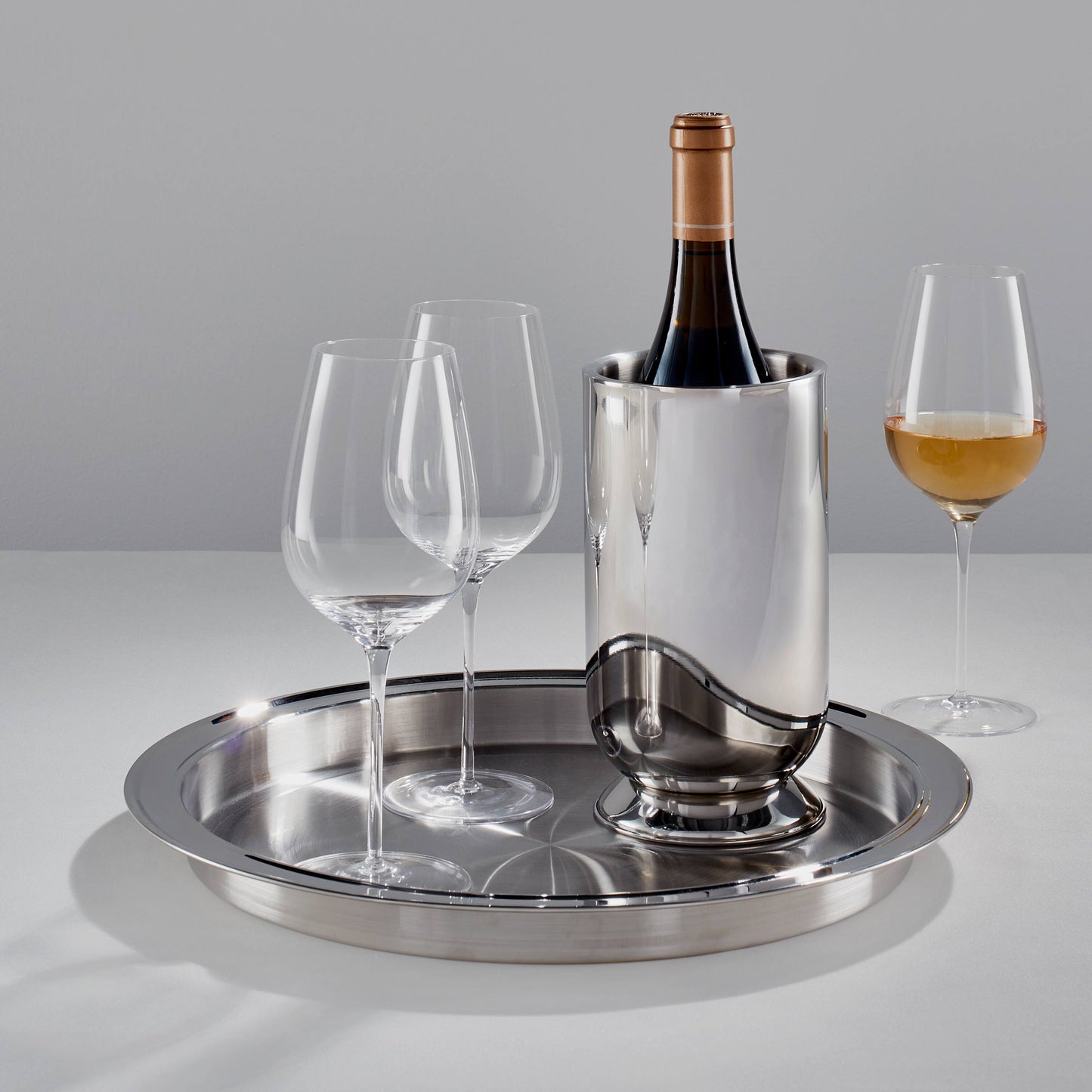 Wine Enthusiast 8 Pcs Double Wall Pedestal Bar