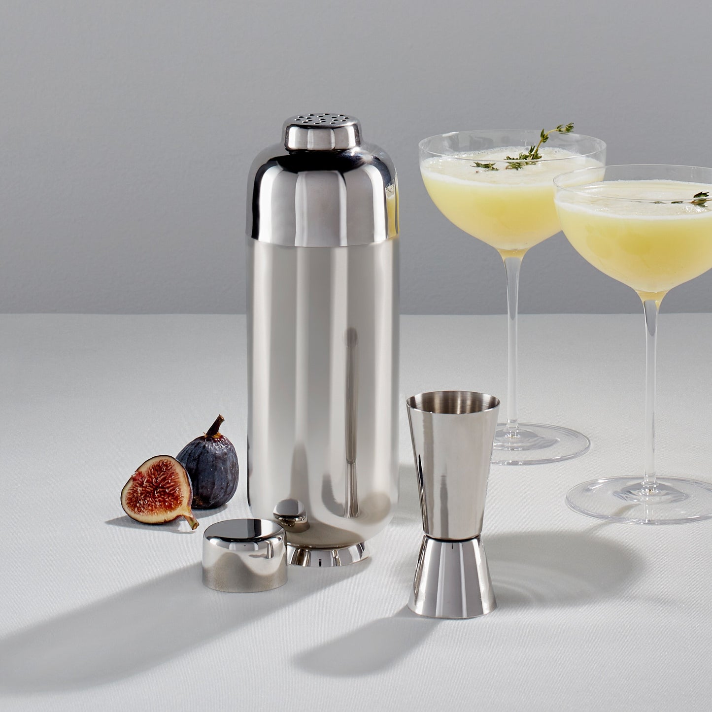 Wine Enthusiast 8 Pcs Double Wall Pedestal Bar