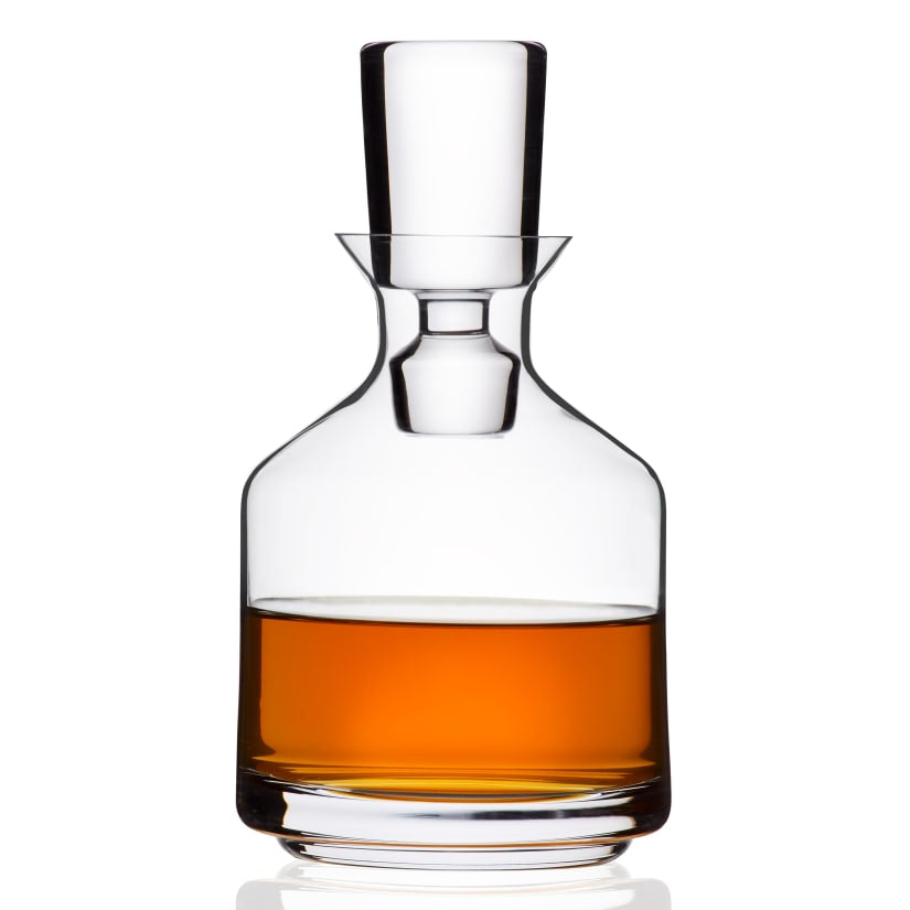 Wine Enthusiast Three-In-One Stacking Decanter & Whiskey Glasses Set