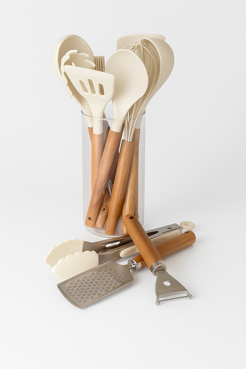 Ciroa 9 Piece Utensil Set with Glass Holder