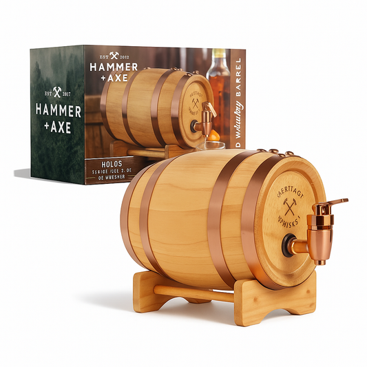Hammer + Axe Whiskey Barrel