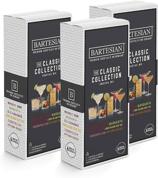 Bartesian cocktail Mixer capsules,