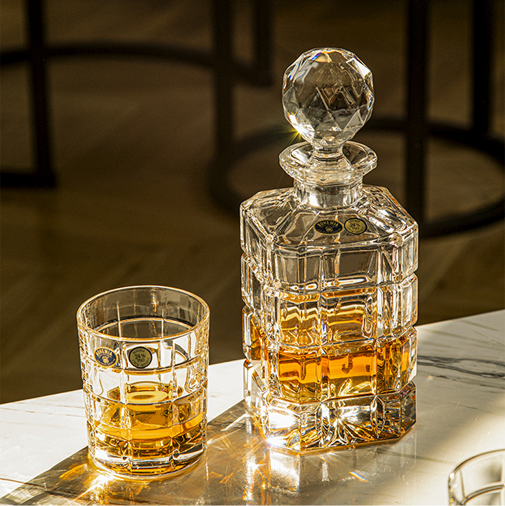 Crystal Bohemia Timesquare Whiskey Set 1+6