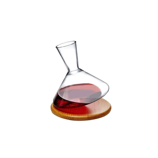 Balance Wine Decanter with wooden plate