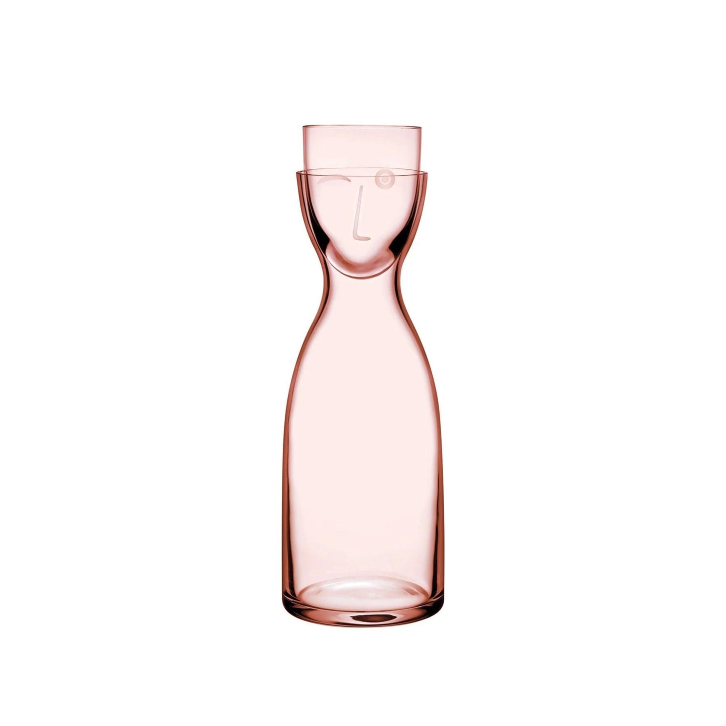 Mr. & Mrs. Night Water Set Tall  (1 Pcs)- Dusty Rose