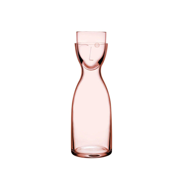 Mr. & Mrs. Night Water Set Tall  (1 Pcs)- Dusty Rose