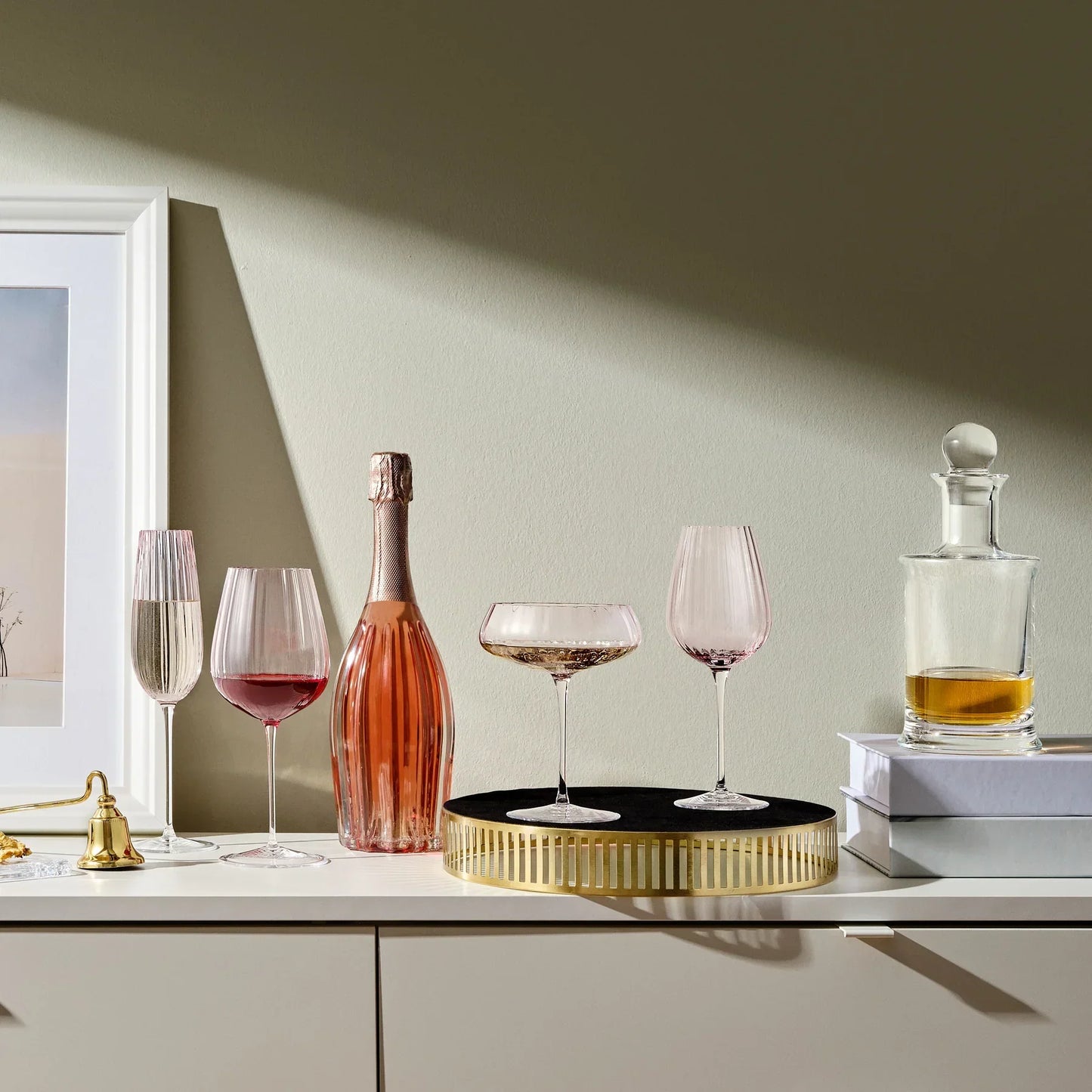 Round Up Dusty Rose Set of 2 Champagne flute
