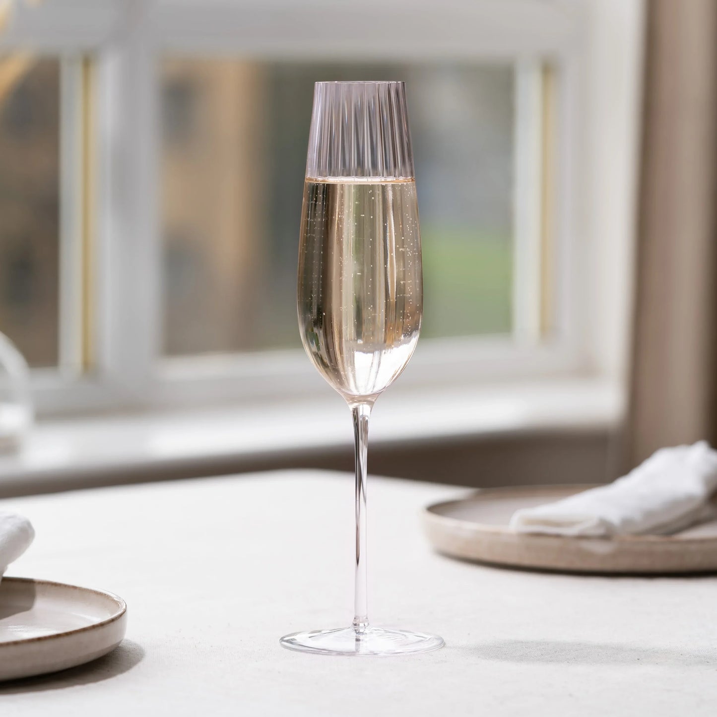 Round Up Dusty Rose Set of 2 Champagne flute