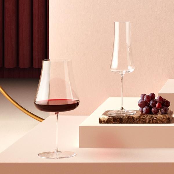 Stem Zero Set of 2 Volcano Red Wine Glasses