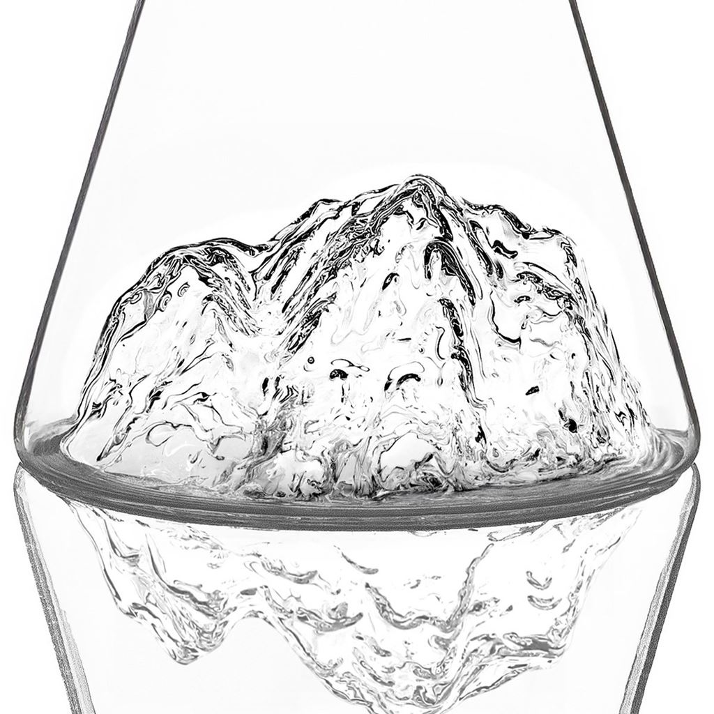 Alaskan MAKER TOPOGRAPHIC Water Pitcher Mont Blanc