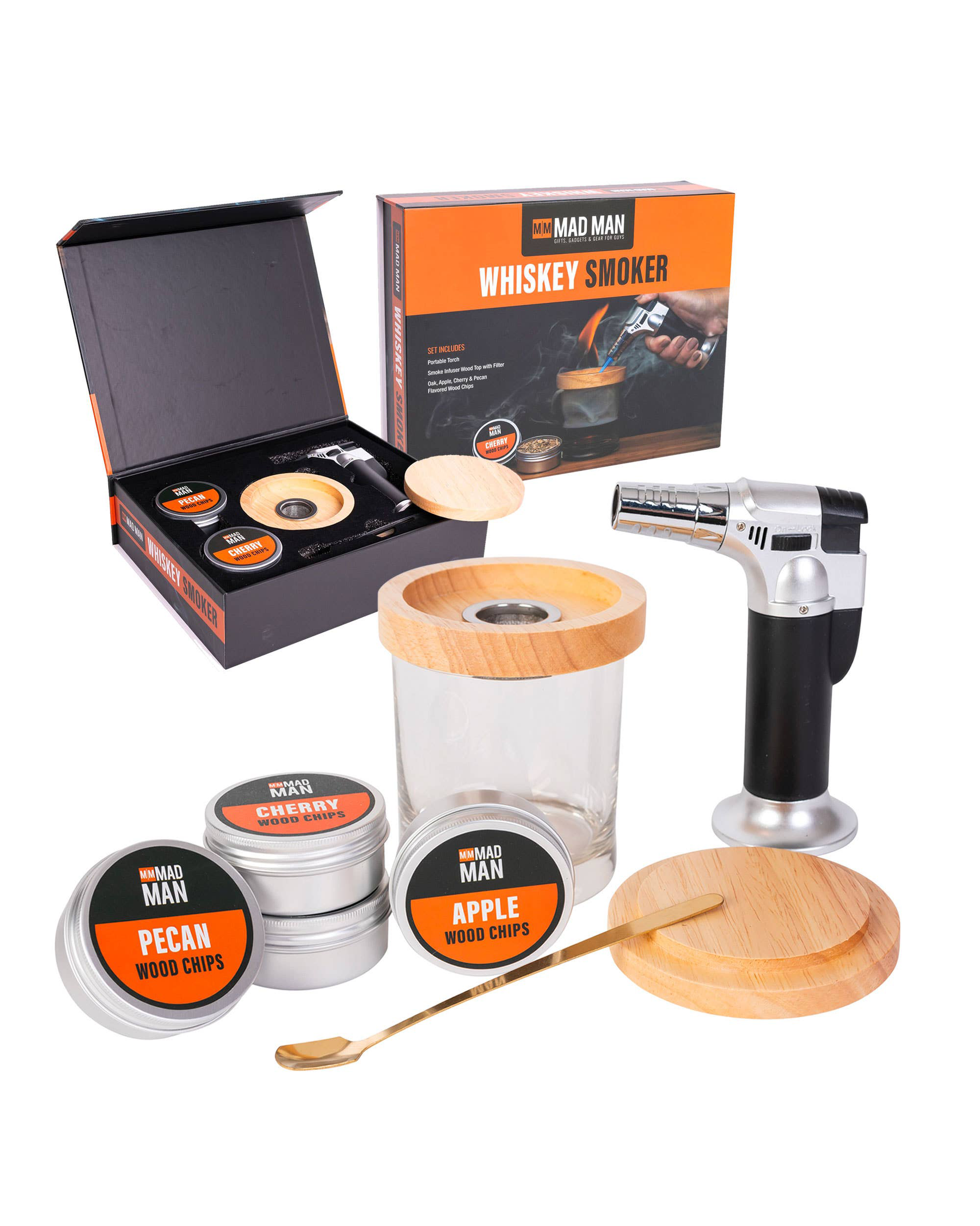 Mad Man Whiskey Smoker Portable Torch Kit