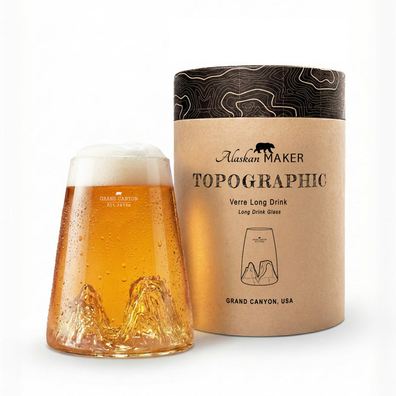 Alaskan MAKER Grand Canyon Topographic Long Drink Glass 450ml