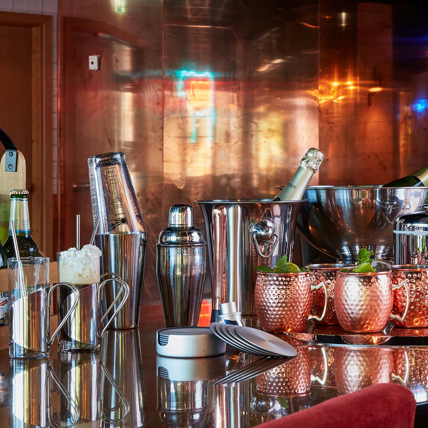 Dorre Bergdal Glasunderlägg Set of 6 Aluminium Coaster