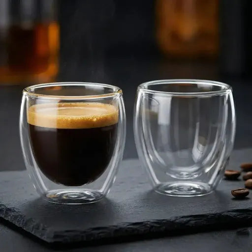 Duo Double-Wall Glass Espresso Cups