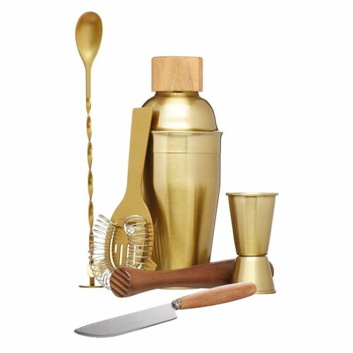 Brass Gold Cocktail Set