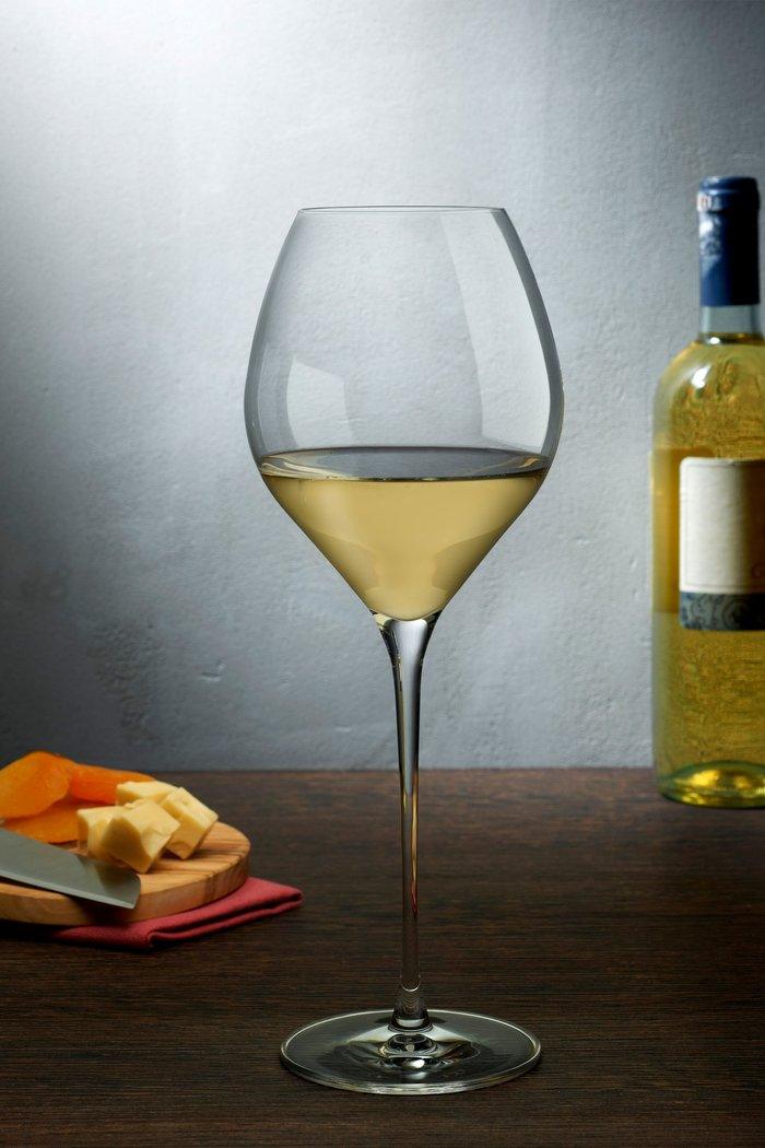 Fantasy Set of 2 White Wine Glasses and bottle on the table| Wine glasses for sale