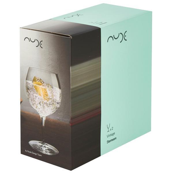 Vintage Set of 2 Gin Tonic Glasses with box