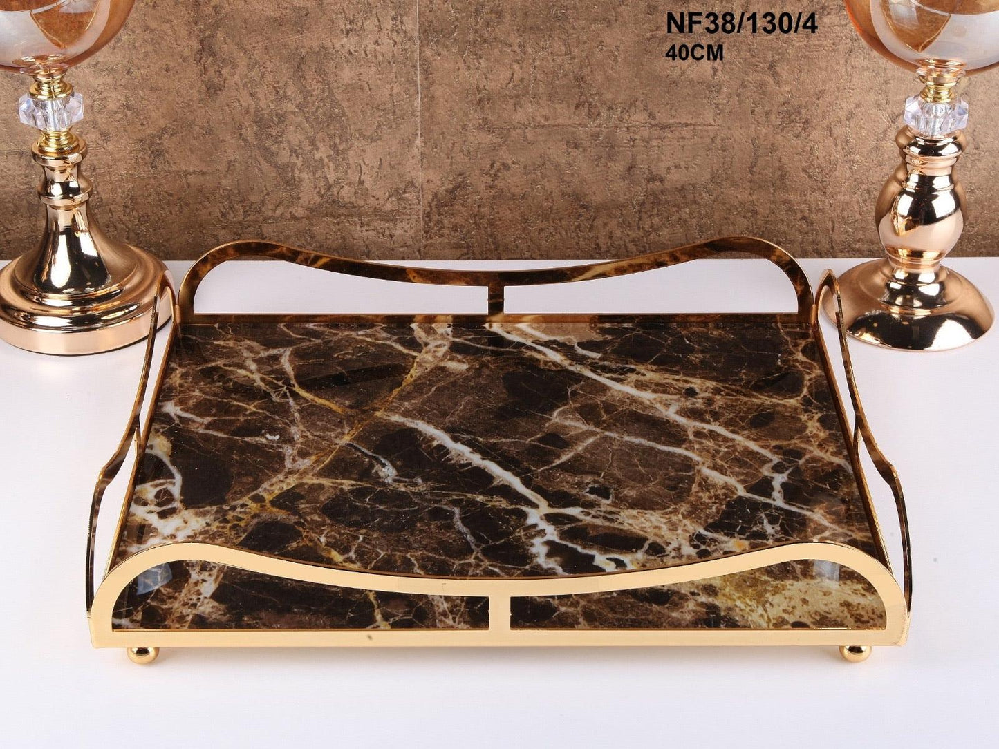 Decorative Marble Base Tray