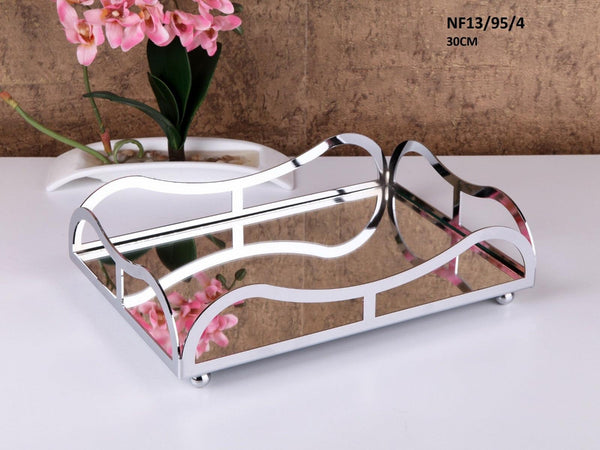 Decorative Mirror Metal Tray  