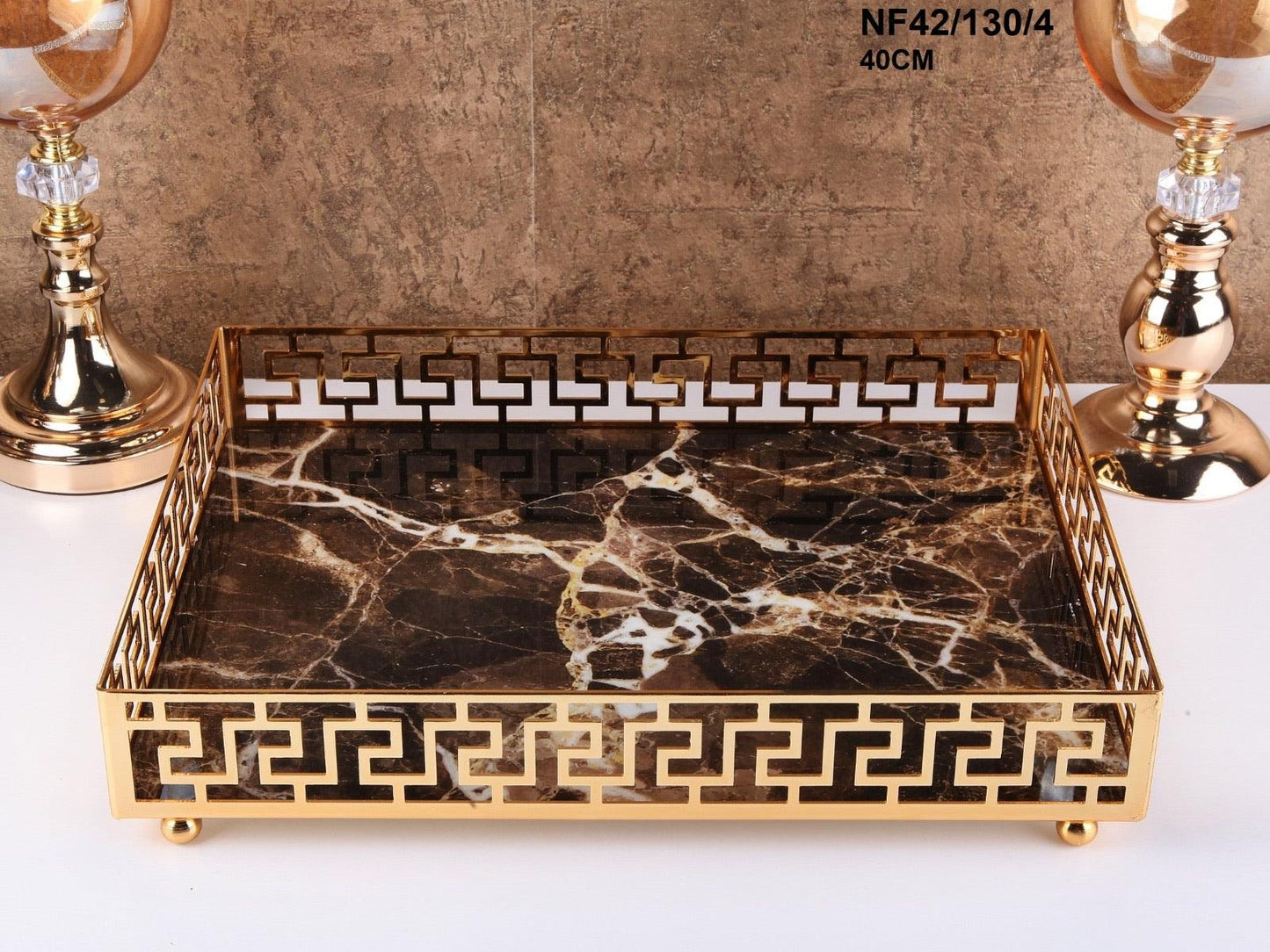Decorative Marble Base Tray